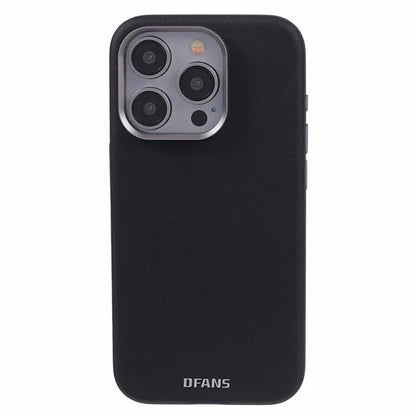DFANS For iPhone 15 Pro Magnetic Case Leather Back Cover Compatible with MagSafe