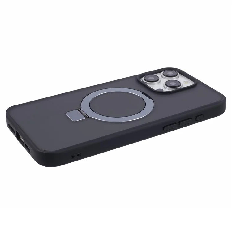 DFANS For iPhone 15 Pro Phone Case Ring Kickstand Cover Compatible with MagSafe