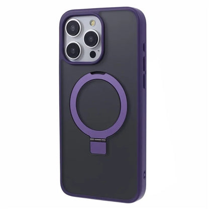 DFANS For iPhone 15 Pro Phone Case Ring Kickstand Cover Compatible with MagSafe