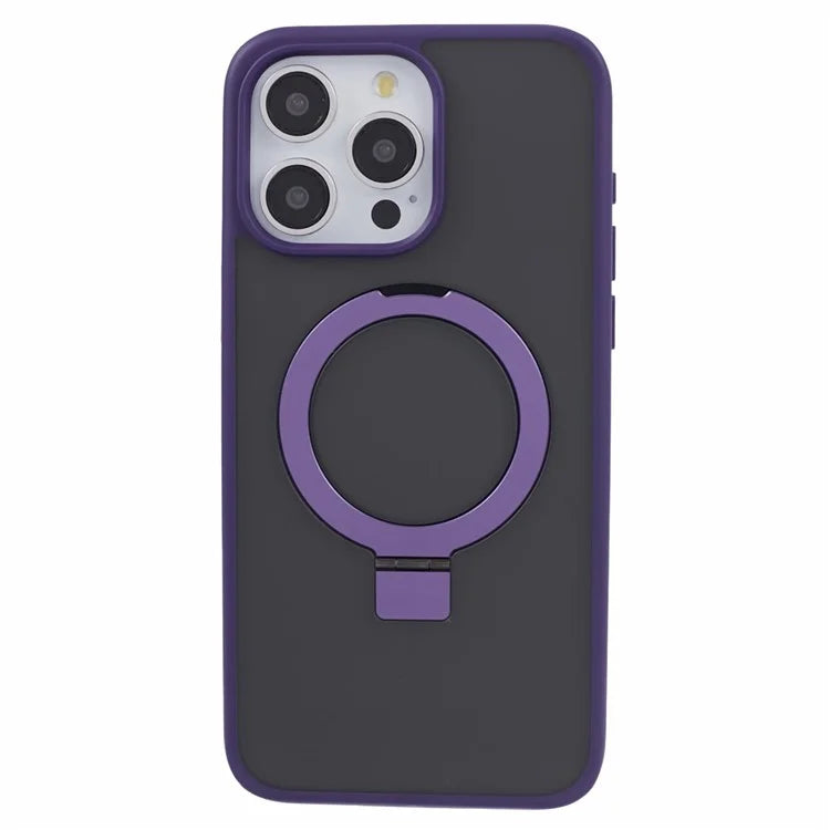 DFANS For iPhone 15 Pro Phone Case Ring Kickstand Cover Compatible with MagSafe