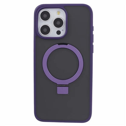 DFANS For iPhone 15 Pro Phone Case Ring Kickstand Cover Compatible with MagSafe