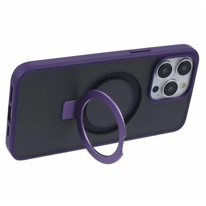DFANS For iPhone 15 Pro Phone Case Ring Kickstand Cover Compatible with MagSafe