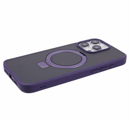 DFANS For iPhone 15 Pro Phone Case Ring Kickstand Cover Compatible with MagSafe