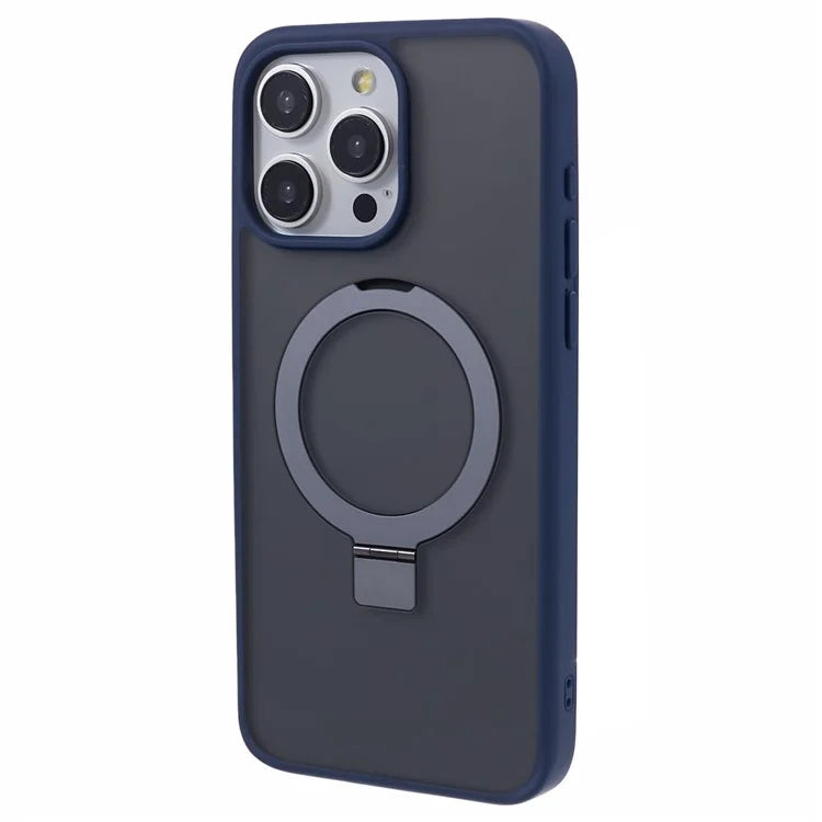 DFANS For iPhone 15 Pro Phone Case Ring Kickstand Cover Compatible with MagSafe
