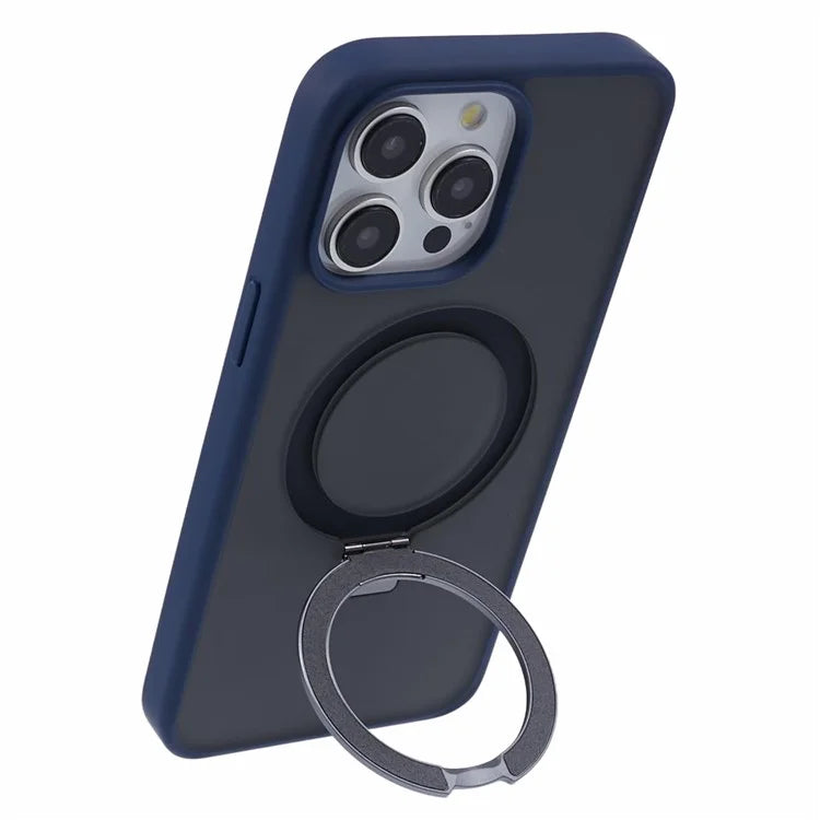 DFANS For iPhone 15 Pro Phone Case Ring Kickstand Cover Compatible with MagSafe