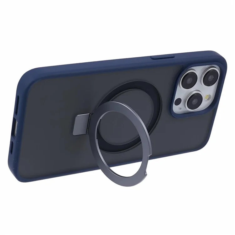 DFANS For iPhone 15 Pro Phone Case Ring Kickstand Cover Compatible with MagSafe