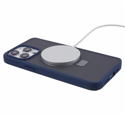 DFANS For iPhone 15 Pro Phone Case Ring Kickstand Cover Compatible with MagSafe