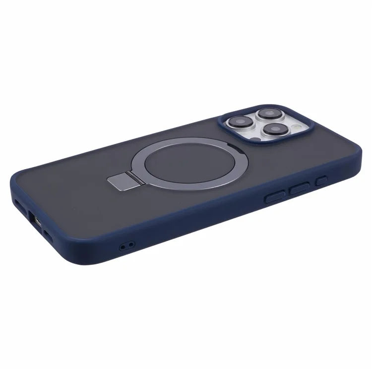 DFANS For iPhone 15 Pro Phone Case Ring Kickstand Cover Compatible with MagSafe