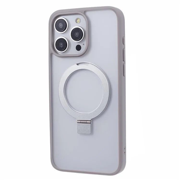 DFANS For iPhone 15 Pro Phone Case Ring Kickstand Cover Compatible with MagSafe