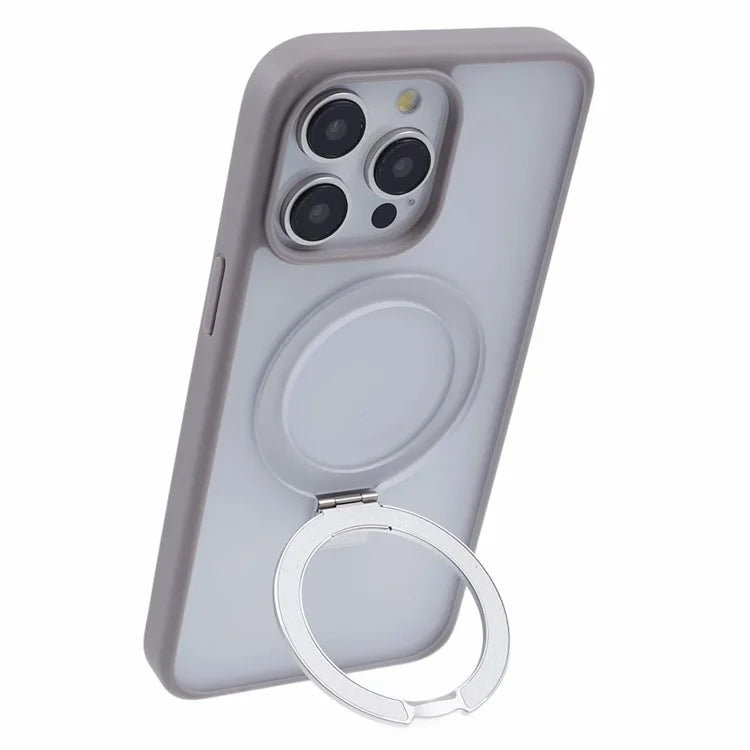 DFANS For iPhone 15 Pro Phone Case Ring Kickstand Cover Compatible with MagSafe
