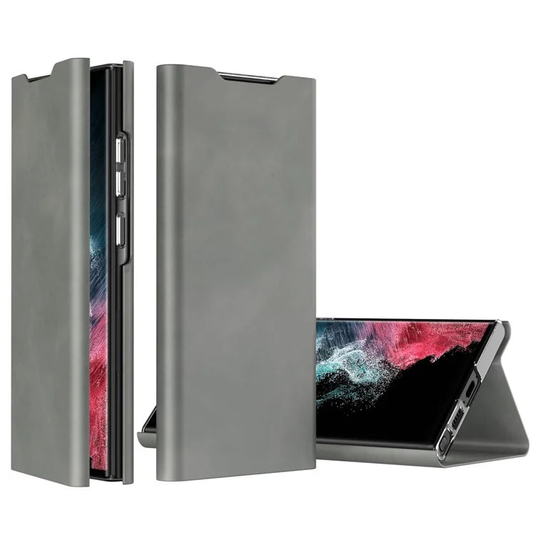 For Samsung Galaxy S21 4G / S21 5G Magnetic Case Card Holder PU Leather+PC Phone Cover
