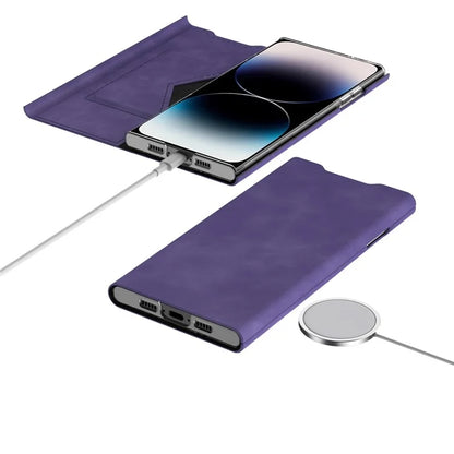 For iPhone 12 Pro Leather Case Stand Card Slots Protective Phone Cover