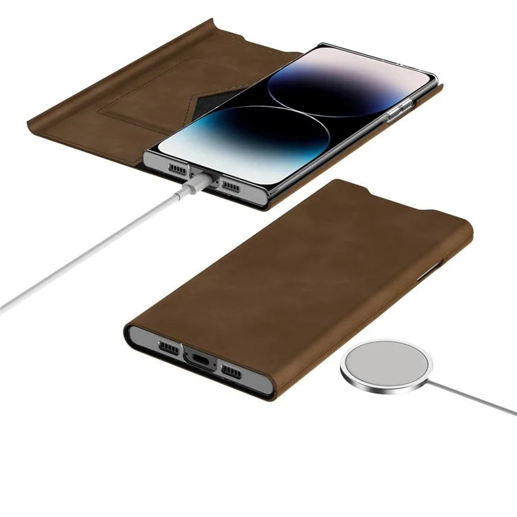 For iPhone 12 Pro Leather Case Stand Card Slots Protective Phone Cover