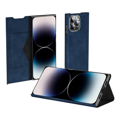 For iPhone 12 Pro Leather Case Stand Card Slots Protective Phone Cover