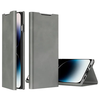 For iPhone 12 Pro Leather Case Stand Card Slots Protective Phone Cover