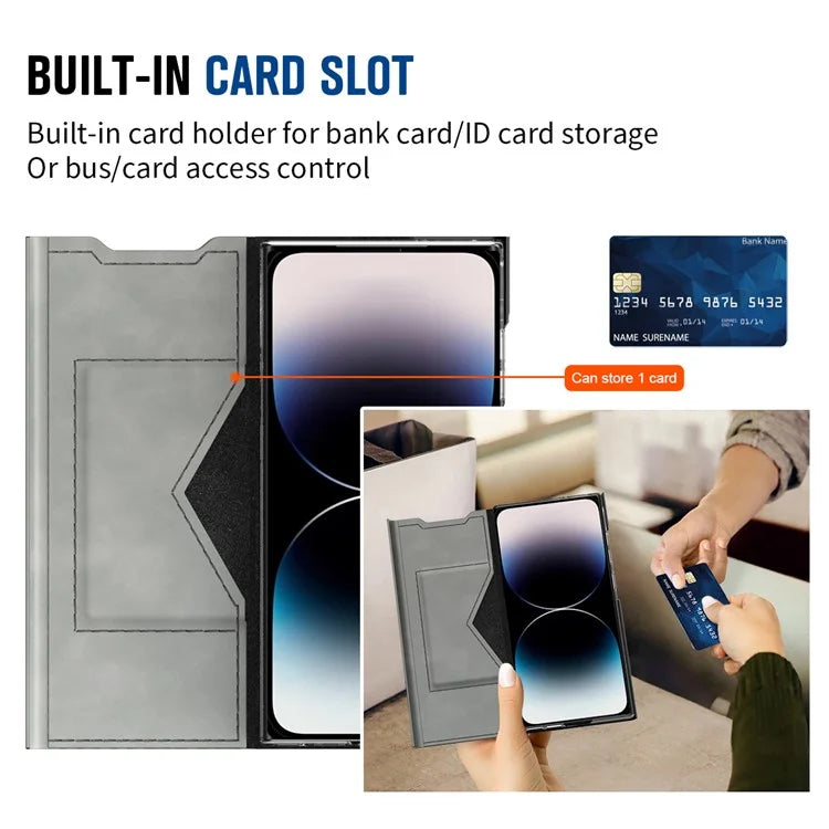 For iPhone 12 Pro Leather Case Stand Card Slots Protective Phone Cover