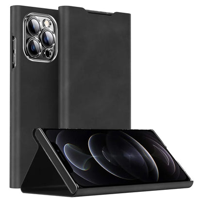 For iPhone 12 Pro Leather Case Stand Card Slots Protective Phone Cover