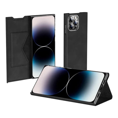 For iPhone 12 Pro Leather Case Stand Card Slots Protective Phone Cover