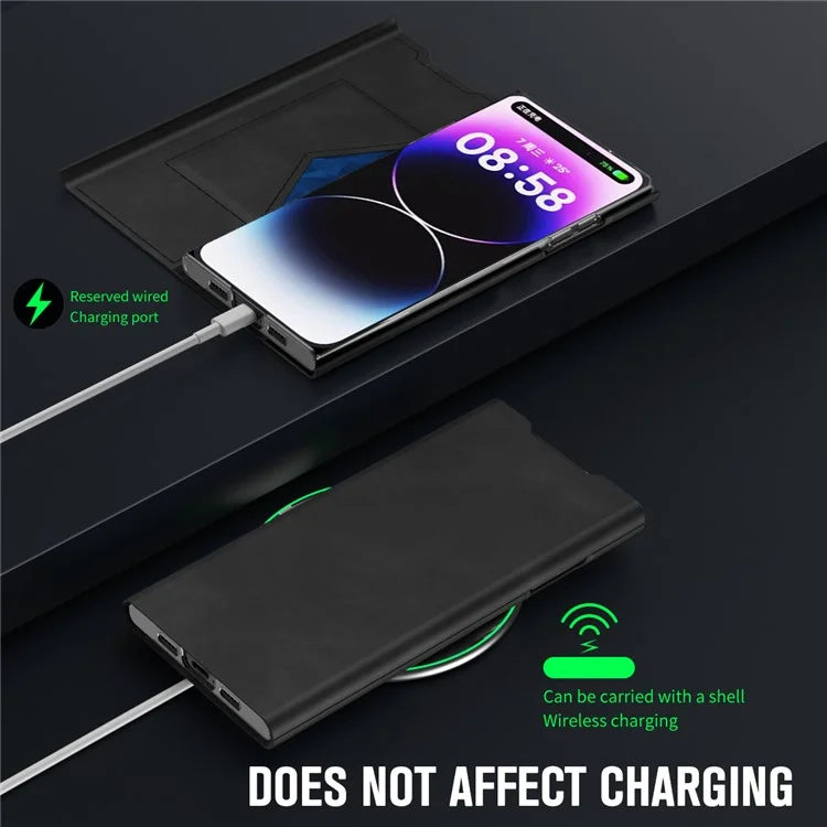 For iPhone 12 Pro Leather Case Stand Card Slots Protective Phone Cover