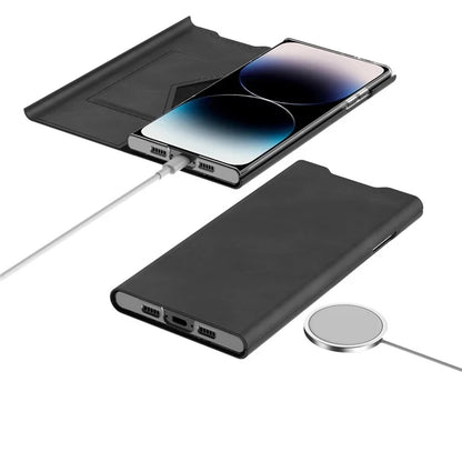 For iPhone 12 Pro Leather Case Stand Card Slots Protective Phone Cover