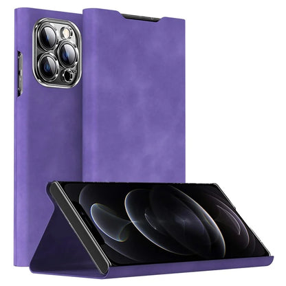 For iPhone 12 Pro Max Case Card Holder Nappa Texture Leather Phone Cover