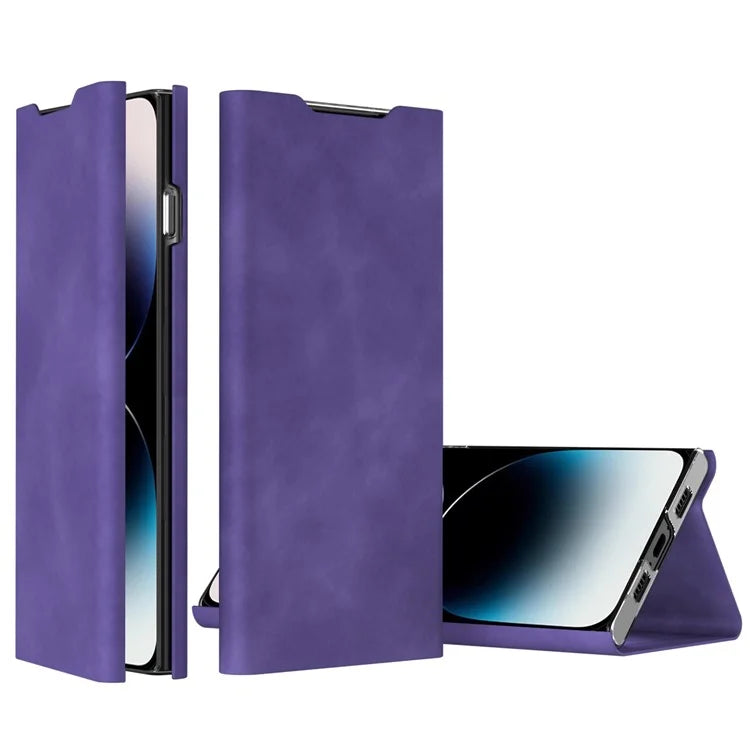 For iPhone 12 Pro Max Case Card Holder Nappa Texture Leather Phone Cover