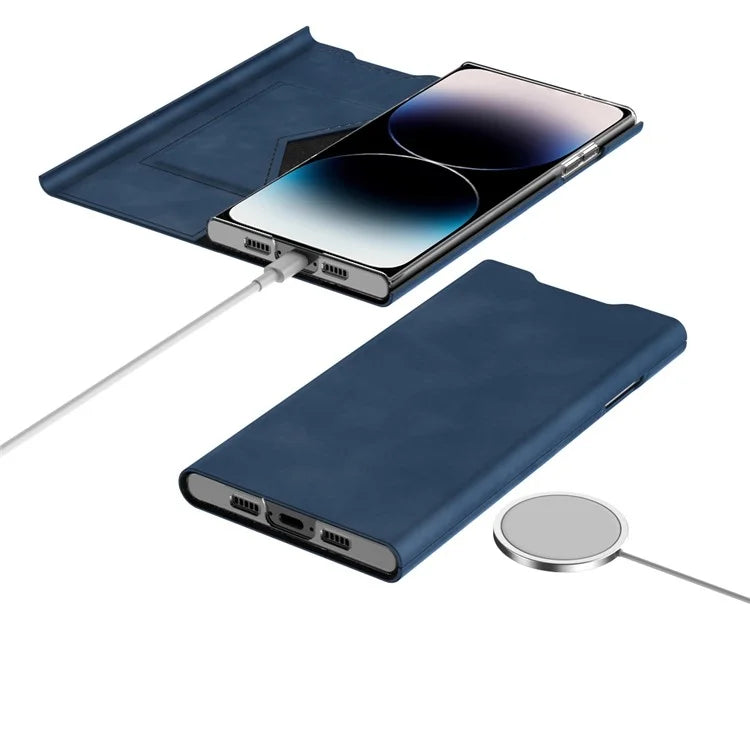 For iPhone 12 Pro Max Case Card Holder Nappa Texture Leather Phone Cover