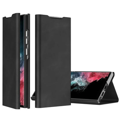 For Samsung Galaxy S23 Case Nappa Texture Leather Cover with Card Holder