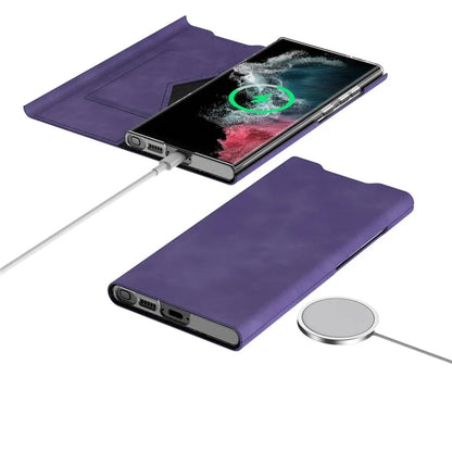 For Samsung Galaxy S22 5G Case Card Holder Stand Phone Leather Cover