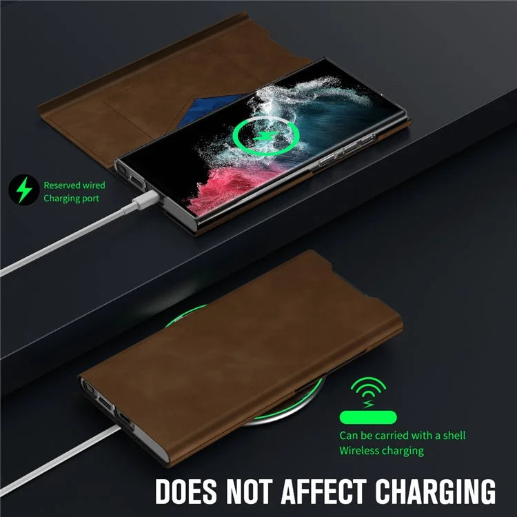 For Samsung Galaxy S22 5G Case Card Holder Stand Phone Leather Cover