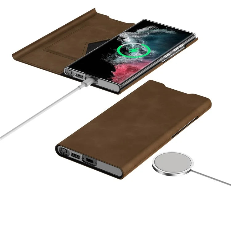 For Samsung Galaxy S22 5G Case Card Holder Stand Phone Leather Cover