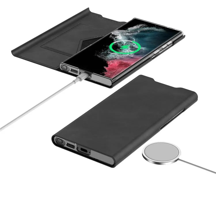 For Samsung Galaxy S22 5G Case Card Holder Stand Phone Leather Cover