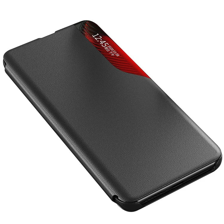 For Xiaomi Redmi 13C 4G / Poco C65 4G Leather Case View Window Stand Cover