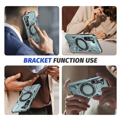 For Samsung Galaxy S24+ Case Magnetic Anti-drop TPU+PC Phone Protector