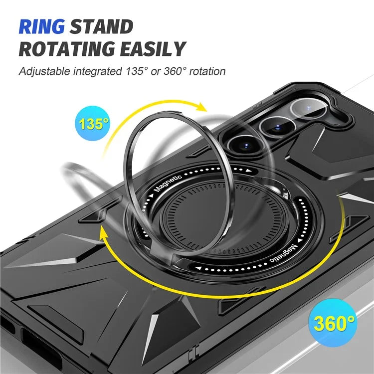 For Samsung Galaxy S24+ Case Magnetic Anti-drop TPU+PC Phone Protector