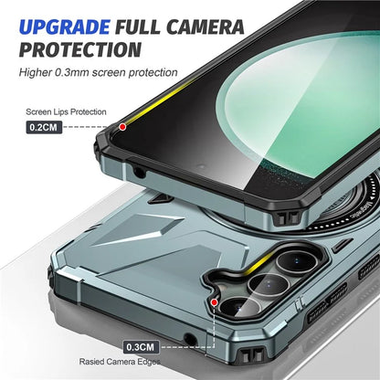 For Samsung Galaxy A15 5G Case Shock Absorbing TPU+PC Magnetic Smart Phone Cover