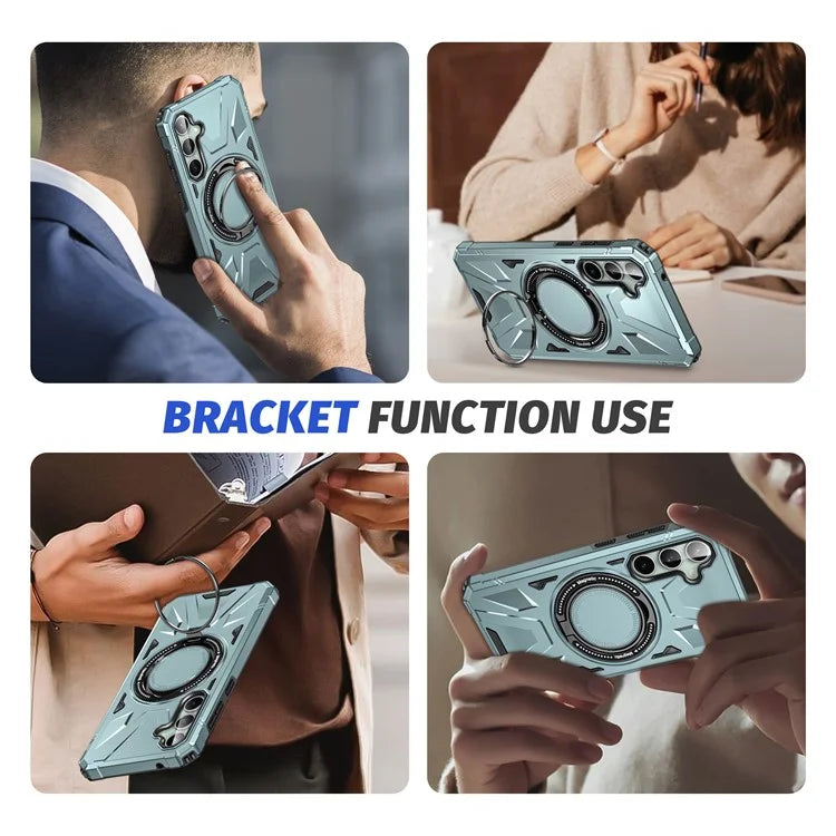 For Samsung Galaxy A15 5G Case Shock Absorbing TPU+PC Magnetic Smart Phone Cover