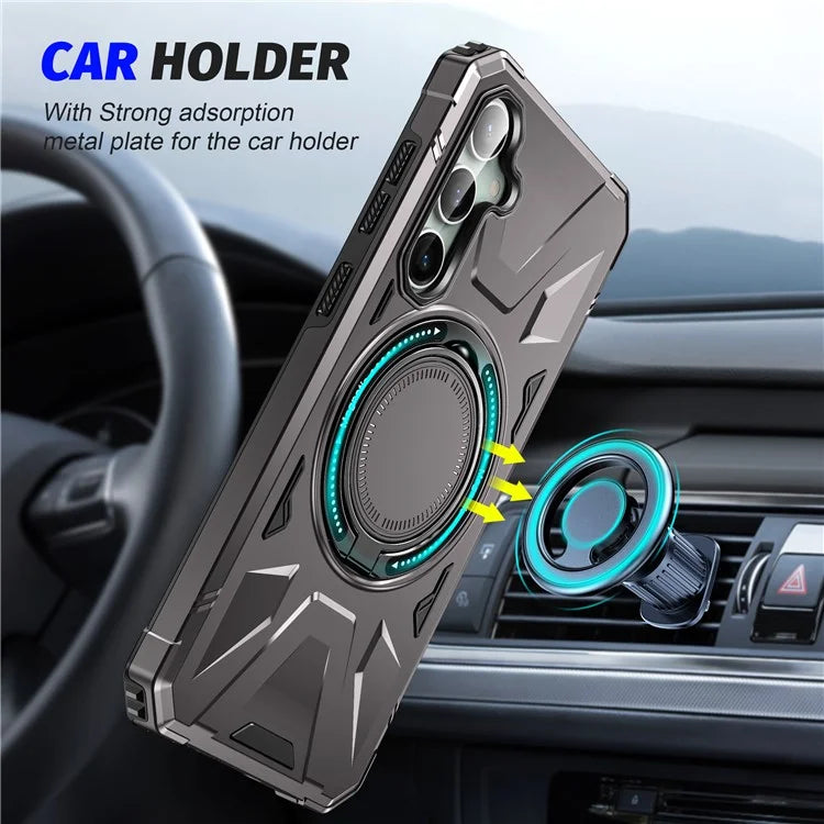 For Samsung Galaxy A15 5G Case Shock Absorbing TPU+PC Magnetic Smart Phone Cover
