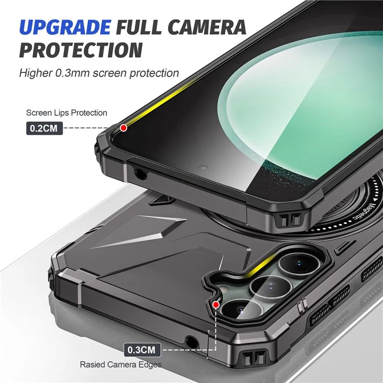 For Samsung Galaxy A15 5G Case Shock Absorbing TPU+PC Magnetic Smart Phone Cover