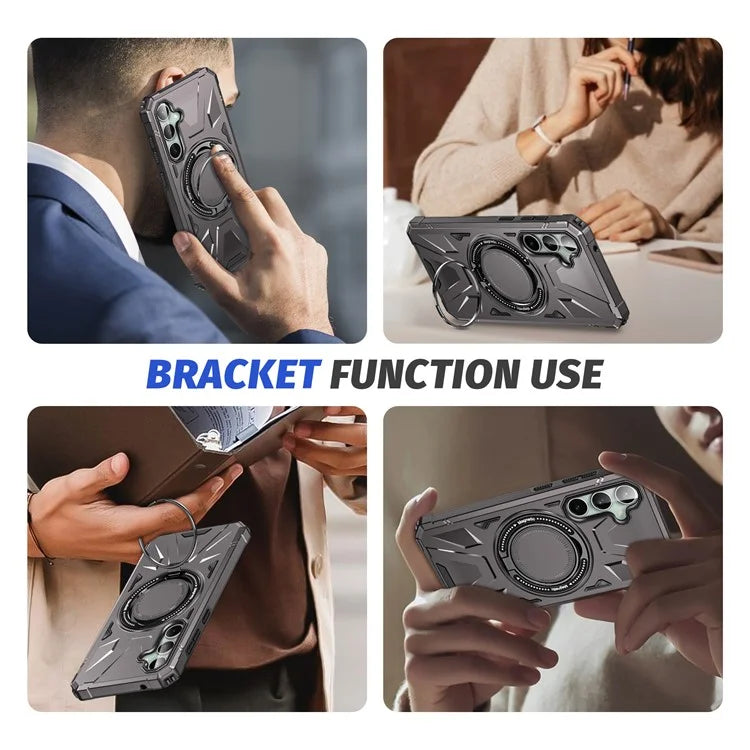 For Samsung Galaxy A15 5G Case Shock Absorbing TPU+PC Magnetic Smart Phone Cover