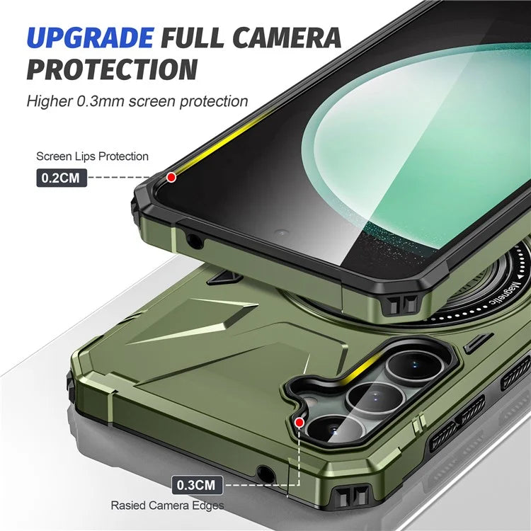 For Samsung Galaxy A15 5G Case Shock Absorbing TPU+PC Magnetic Smart Phone Cover