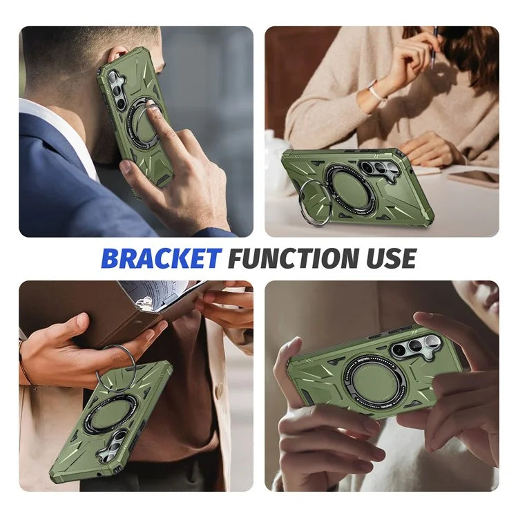 For Samsung Galaxy A15 5G Case Shock Absorbing TPU+PC Magnetic Smart Phone Cover