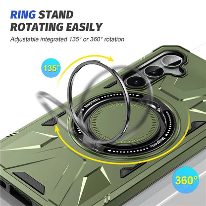 For Samsung Galaxy A15 5G Case Shock Absorbing TPU+PC Magnetic Smart Phone Cover