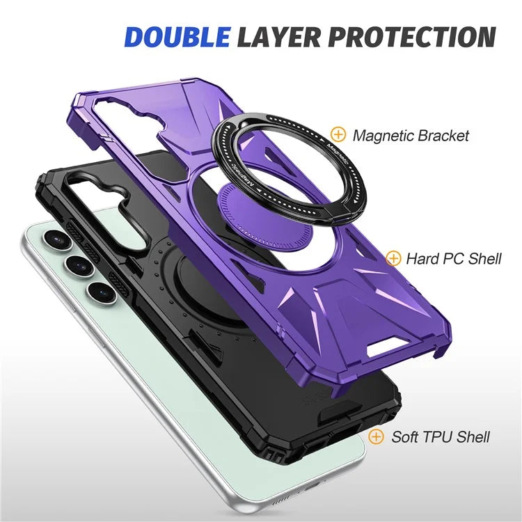 For Samsung Galaxy A15 5G Case Shock Absorbing TPU+PC Magnetic Smart Phone Cover