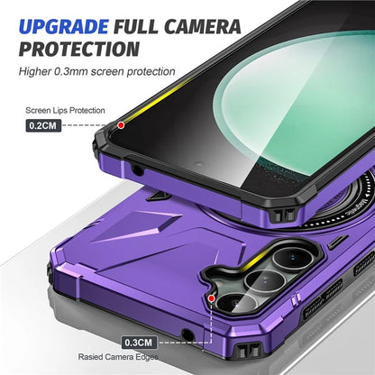 For Samsung Galaxy A15 5G Case Shock Absorbing TPU+PC Magnetic Smart Phone Cover