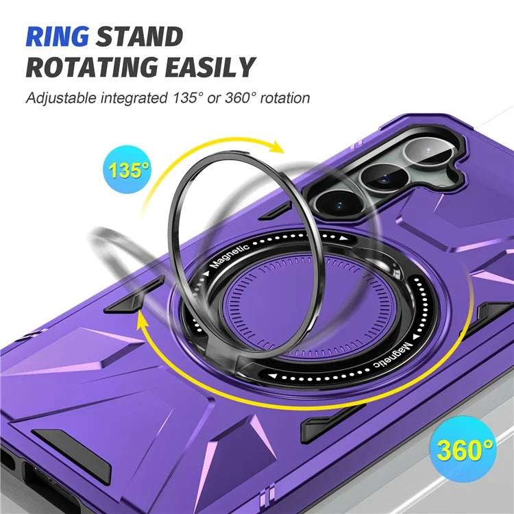 For Samsung Galaxy A15 5G Case Shock Absorbing TPU+PC Magnetic Smart Phone Cover