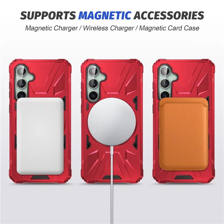 For Samsung Galaxy A15 5G Case Shock Absorbing TPU+PC Magnetic Smart Phone Cover