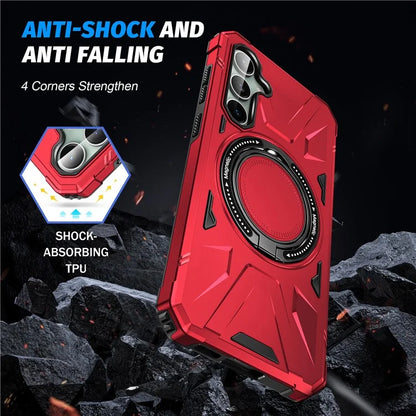 For Samsung Galaxy A15 5G Case Shock Absorbing TPU+PC Magnetic Smart Phone Cover