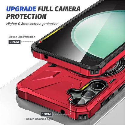For Samsung Galaxy A15 5G Case Shock Absorbing TPU+PC Magnetic Smart Phone Cover