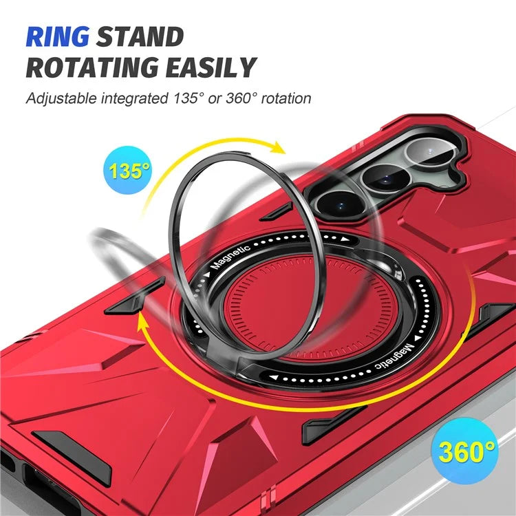 For Samsung Galaxy A15 5G Case Shock Absorbing TPU+PC Magnetic Smart Phone Cover